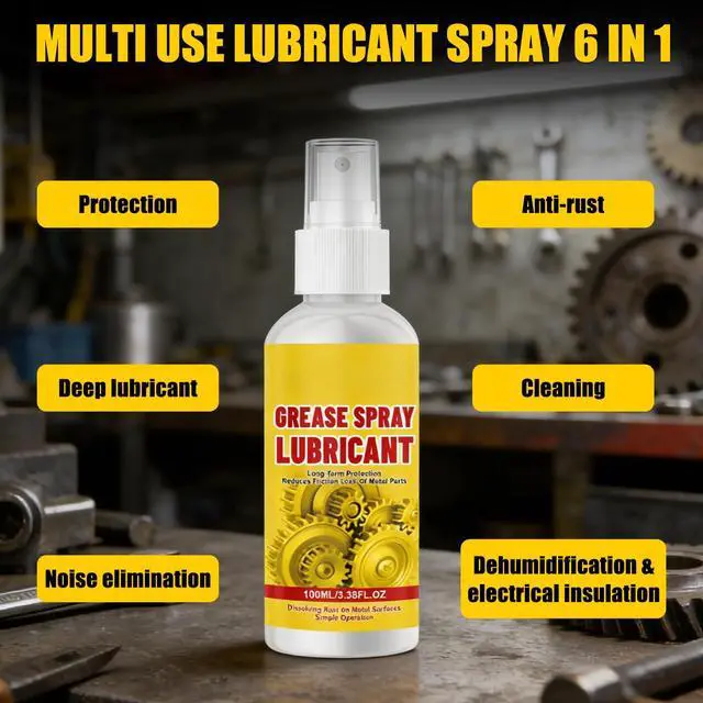Alt view image 4 of 7 - 2Pcs Anti-Rust Lubricant Spray & Rust Remover, Rust Remover Spray for Metal, Multi-Purpose Fast-Acting Powder Remover Sprays for Vehicles, Tools, Chains