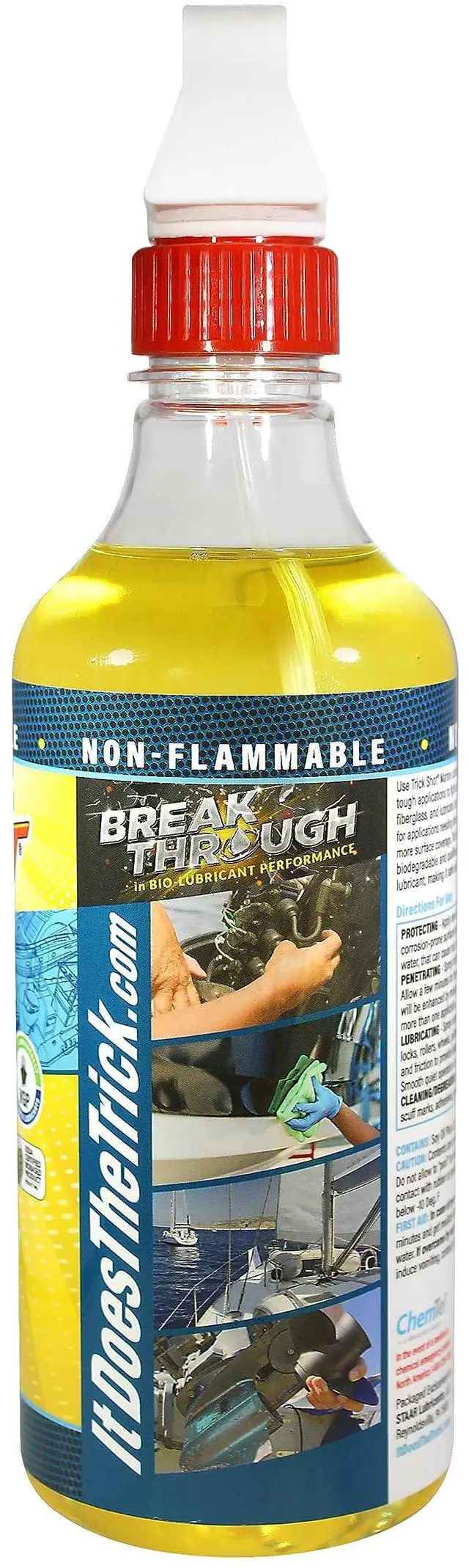 Alt view image 2 of 6 - Trick Shot Marine Grade Lubricant & Penetrating Oil - Biodegradable Food Grade Rust Prevention Spray, Anti-Seize, Cleaner & Lubricant for Boat Galleys, Fiberglass, Fishing Gear Lubrication - 16 oz
