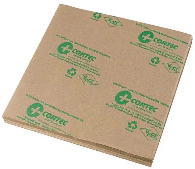 Main image of Anti Rust VCI Paper Sheets - 6 by 6 inches - 35# Gauge - Cortec VpCI-146 Rust Inhibitor Kraft Paper for Metal Protection(Pack of 100)