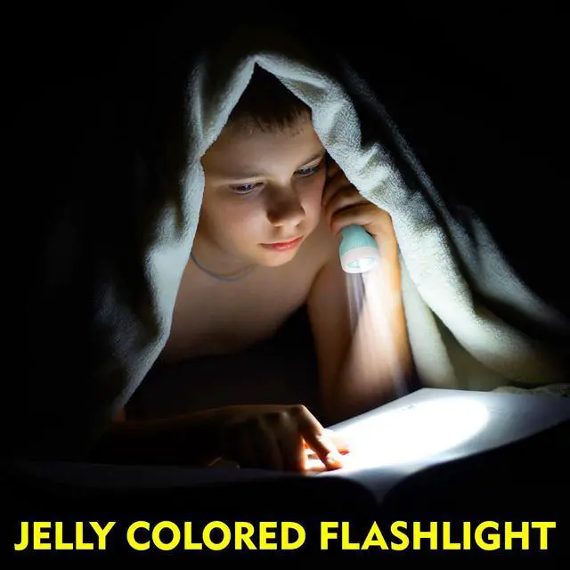 Alt view image 5 of 7 - 50Pcs Mini Flashlight Set,Small Multicolor LED Flashlights with Lanyard Compact Plastic Torch for Kids Night Reading Party Camping Emergency