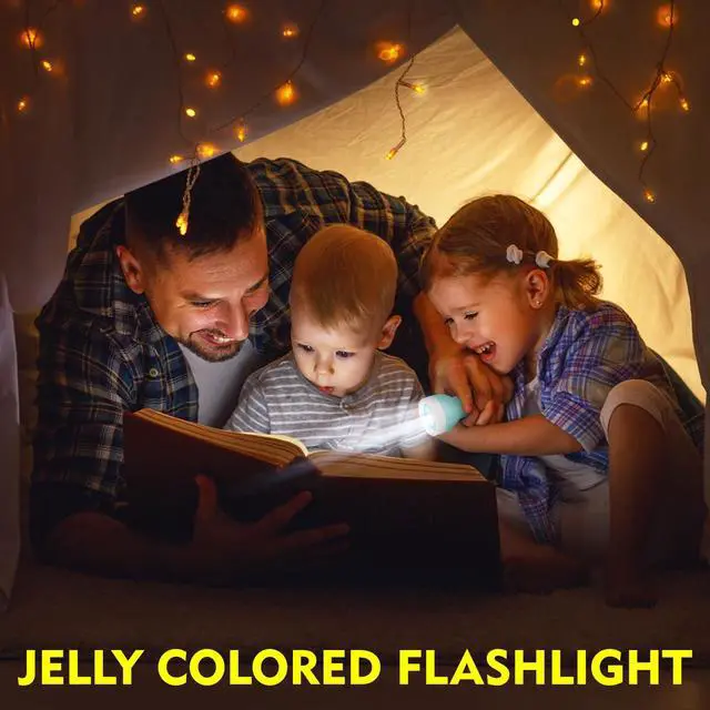 Alt view image 6 of 7 - 50Pcs Mini Flashlight Set,Small Multicolor LED Flashlights with Lanyard Compact Plastic Torch for Kids Night Reading Party Camping Emergency