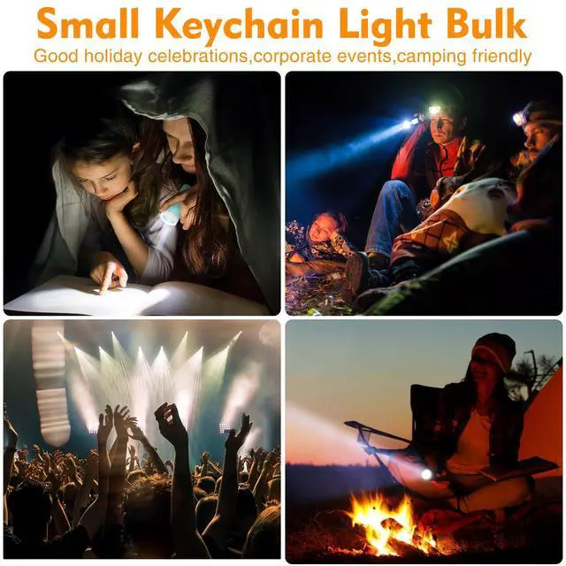 Alt view image 7 of 7 - 50Pcs Mini Flashlight Set,Small Multicolor LED Flashlights with Lanyard Compact Plastic Torch for Kids Night Reading Party Camping Emergency