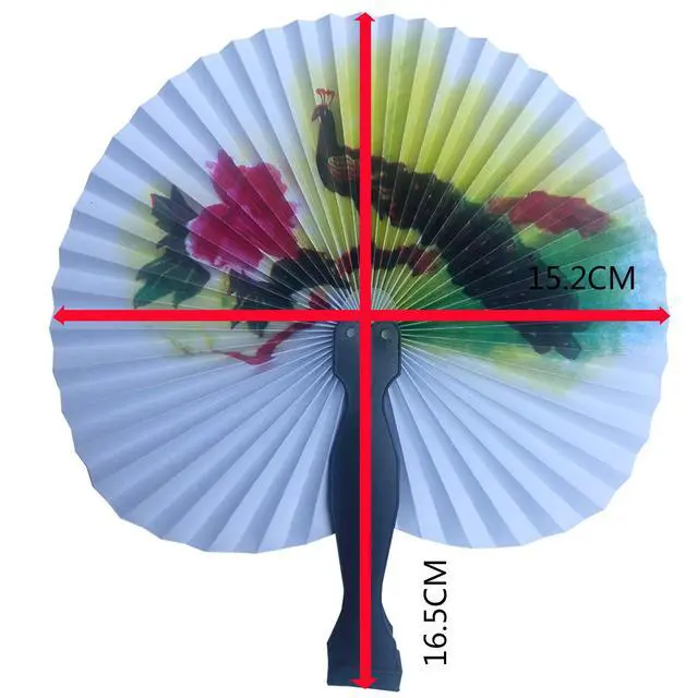 Alt view image 5 of 7 - 30 Pcs 3.5" Mini Chinese Paper Fans