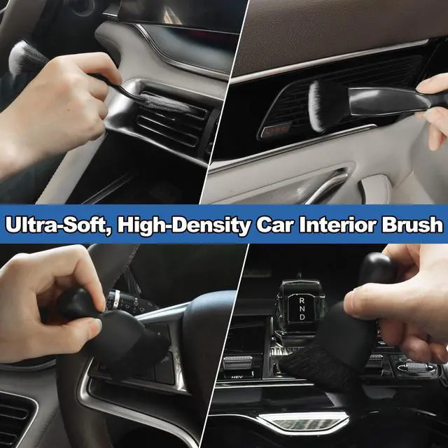 Alt view image 7 of 7 - Windshield Cleaner Tool, 14Pcs Car Cleaning Kit - Car Interior Detailing Kit with Extendable Handle, Cleaning Gel & Microfiber Pads, All-in-One Inside Car Cleaning Supplies for Women Men