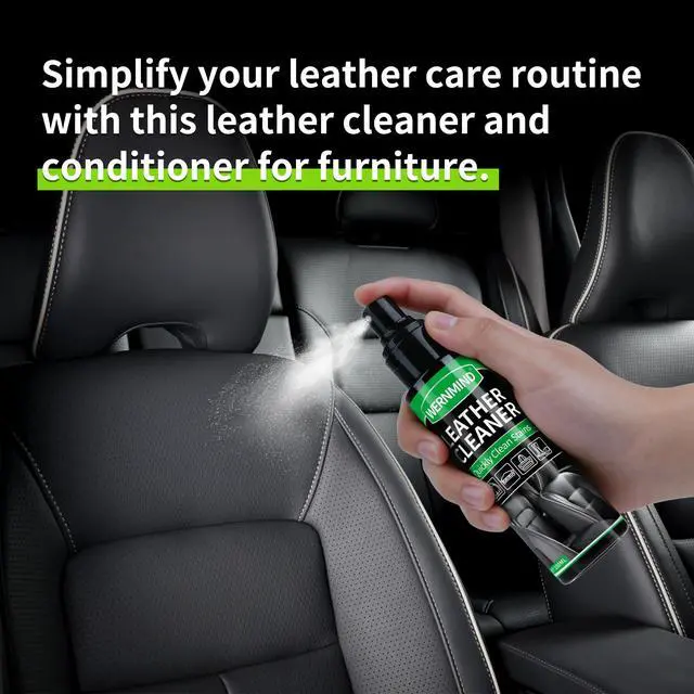 Alt view image 2 of 7 - Leather Cleaner Conditioner Car Interiors Care Kit Seat Purses Bags
