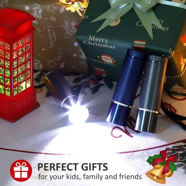 Alt view image 2 of 7 - 6-Pack Flashlights Set, Aluminum LED Flashlights with AAA Batteries Included & Pre-Installed, Super Bright for Party Favors, Holiday Gifts, Camping, Hurricane Supplies