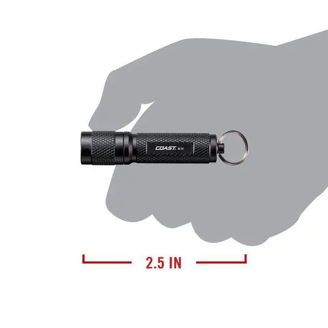 Alt view image 4 of 7 - KL10 100 Lumen LED Keychain Light, Pocket Sized, Black