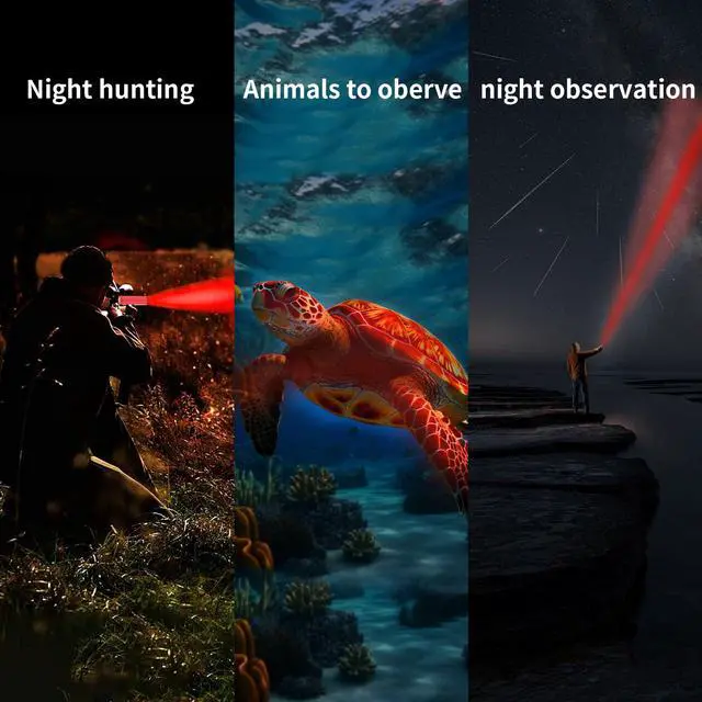 Alt view image 6 of 6 - 6 Pack Red Light Flashlight Mini, Small LED Red Flashlights Torch for Astronomy, Aviation, Night Observation and Animal Observation