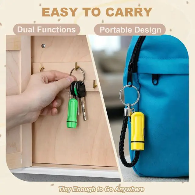 Alt view image 4 of 7 - Mini Flashlight Keychain, 24PCS Bulk Assorted Colors Toy Flashlight for Hiking Camping Party for Kids Night Reading Party Camping Emergency and Hunting