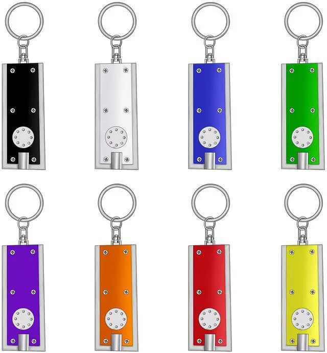 Main image of Mini LED Keychain Flashlight, Tiny White Light Pocket (8PCS)