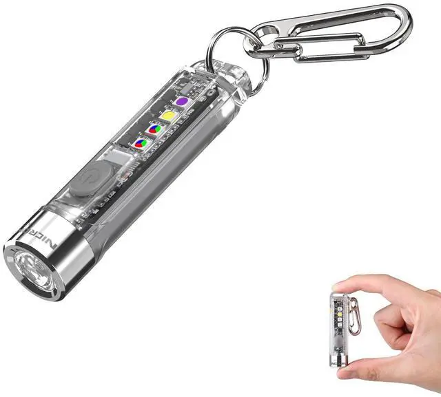 Main image of K11 Rechargeable Keychain Flashlight Lightweight,400 Hight Lumen with Extra 4 Sidelight, IPX4 EDC Mini Flashlight Be