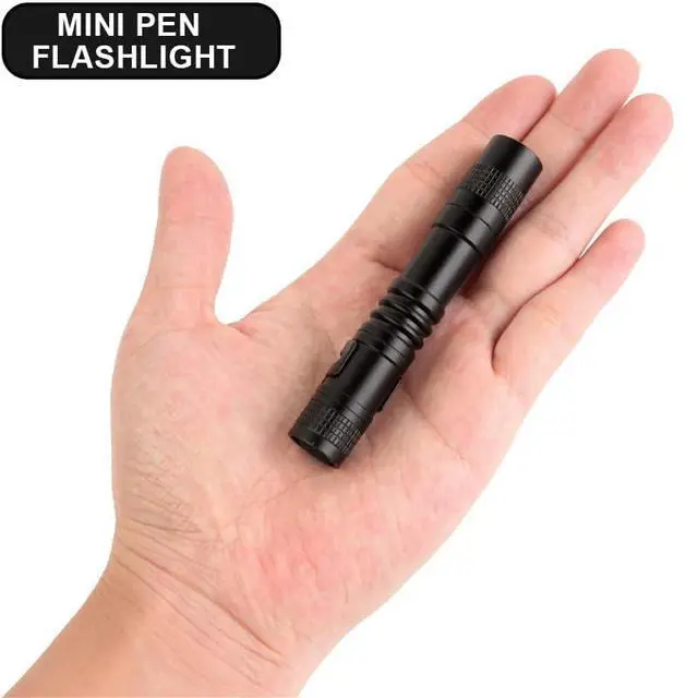 Alt view image 4 of 7 - 3 Packs LED Pen Light, Small Pen Lights with Clip, Waterproof LED Handheld Pen Flashlights for Outdoor/Camping/Work