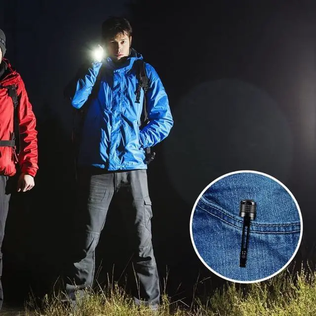 Alt view image 6 of 7 - 3 Packs LED Pen Light, Small Pen Lights with Clip, Waterproof LED Handheld Pen Flashlights for Outdoor/Camping/Work