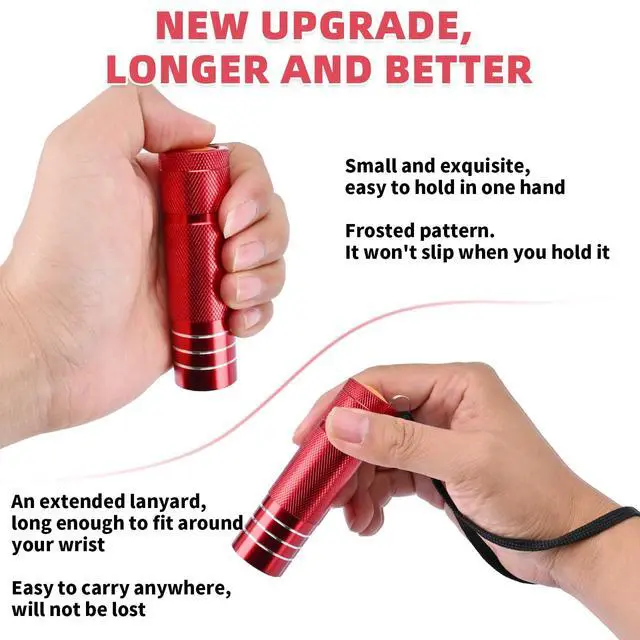 Alt view image 4 of 7 - 30-Pack Super Bright Mini Flashlight, 1W Aluminum Flashlights Bulk Set with Fluorescent Button AAA Batteries Included for Night Emergency Power Outage Party Hiking Backpacking Pocket Gift