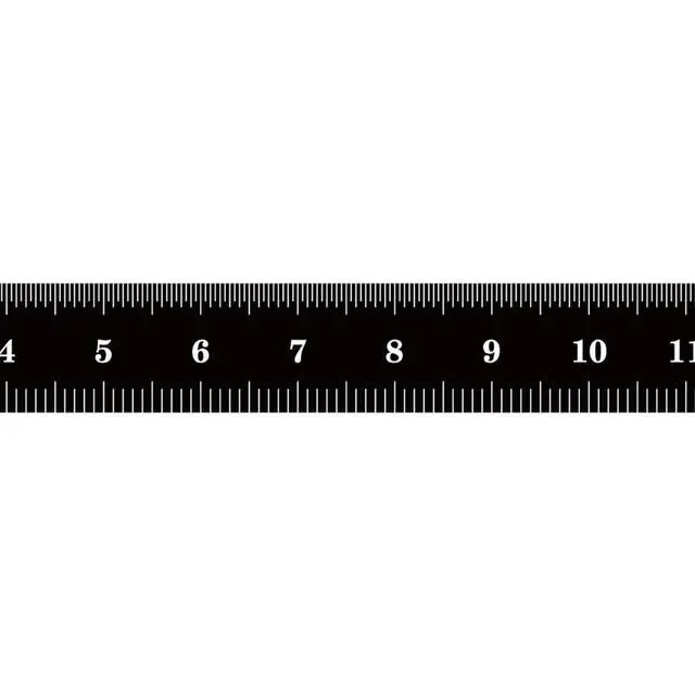 Alt view image 4 of 7 - 150mm Flexible Metal Ruler, Stainless Steel with Black Chrome Finish, High Contrast, Fully Metric Graduation (0.5mm, 1.0mm), Easy to Read Machinist Rule, Made in USA