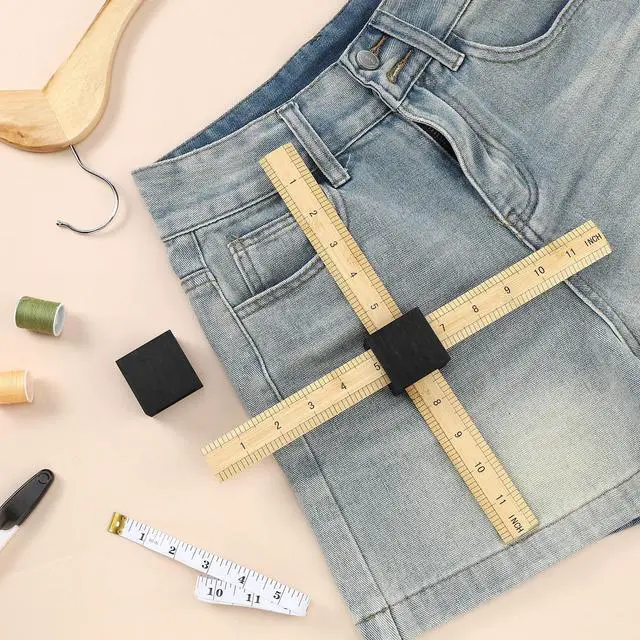 Alt view image 5 of 6 - 2 Pcs Adapter for Yardstick Ruler Clothing Measurement Tool