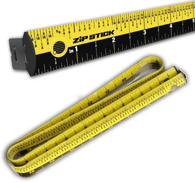 Main image of Zip Stick 36" ProSpan - Easy Read Ruler - Foldable, Magnetic Measuring Tool - Yellow