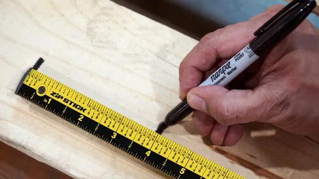 Alt view image 3 of 7 - Zip Stick 18" - Easy Read Ruler - Foldable, Magnetic Measuring Tool - Yellow