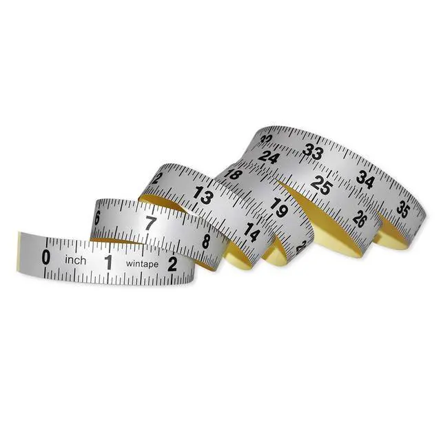 Alt view image 3 of 5 - 40'' Workbench Ruler Adhesive Backed Tape Measure