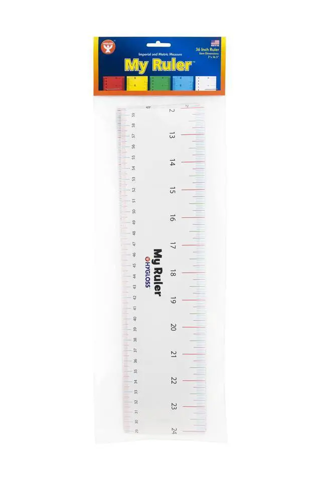 Alt view image 6 of 6 - Paper Ruler - 36" Bulk Yardsticks for Classroom, STEM, Easy-to-Read Numbers, White Cardstock, 8 Pack