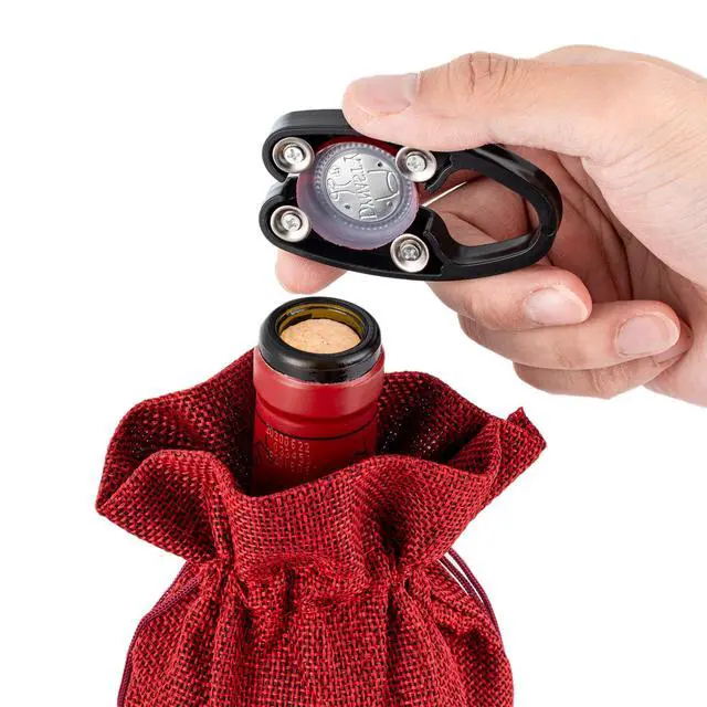 Alt view image 5 of 7 - Amazingly Simple Wine Opener with Foil Cutter Gift Set for Wine Lovers | Wine Pump Air Pressure Wine Bottle Opener Easy Cork Remover Corkscrew | Wine Bottle Openers (Black, 1)