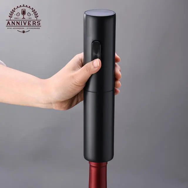 Alt view image 3 of 7 - Electric Wine Bottle Opener Electronic Wine Opener Automatic Corkscrew, Battery Operated One-Touch Opening Easy to Use for Gifts, Ouvre Bouteille Electrique Tire Bouchon
