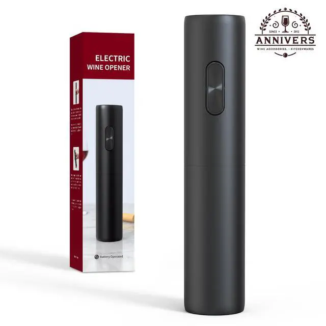 Alt view image 5 of 7 - Electric Wine Bottle Opener Electronic Wine Opener Automatic Corkscrew, Battery Operated One-Touch Opening Easy to Use for Gifts, Ouvre Bouteille Electrique Tire Bouchon