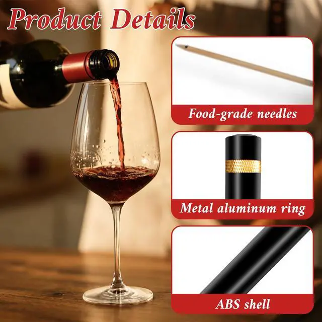 Alt view image 6 of 7 - 2pcs Aeropop Wine Opener Needle Type Wines Bottle Openers Travel Portable Pocket Air Pressure Pump Wine Bottle Opener Loritia Arropop Wine Opener for Home Restaurant Party