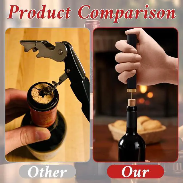Alt view image 4 of 7 - 2pcs Aeropop Wine Opener Needle Type Wines Bottle Openers Travel Portable Pocket Air Pressure Pump Wine Bottle Opener Loritia Arropop Wine Opener for Home Restaurant Party
