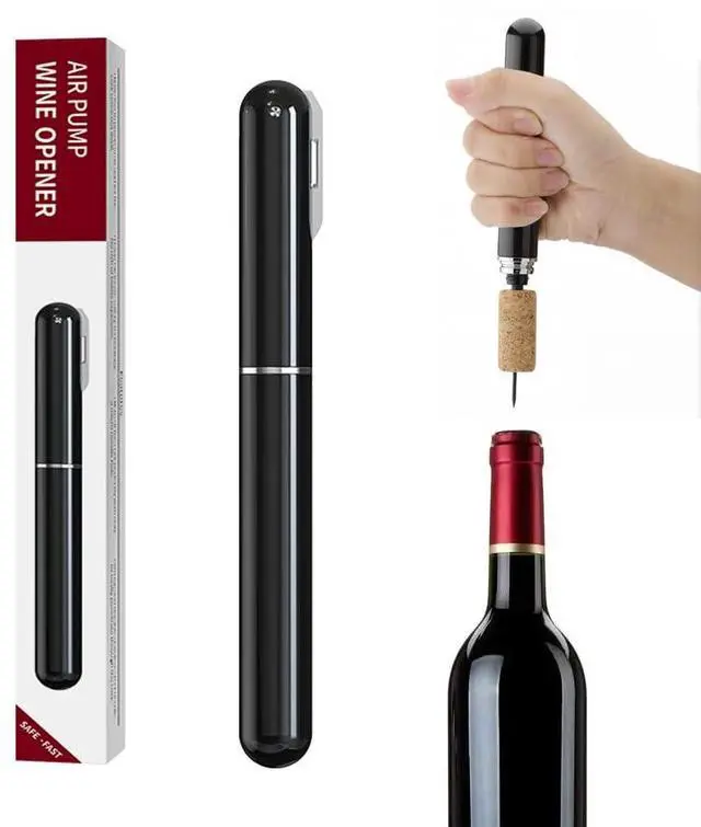 Main image of Air Pressure Pump Wine Opener With Foil Cutter,Portable Pen-Shape Corkscrew Wine Bottle Opener,Nice Gift to Wine Lovers.