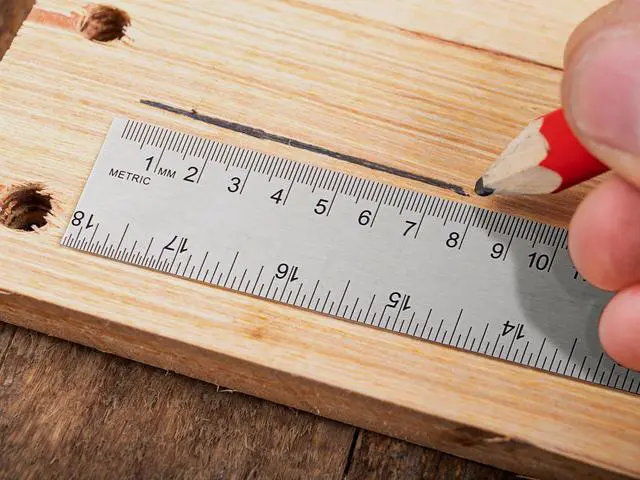 Alt view image 4 of 7 - Metal Ruler with Cork Backing, 18 Inch Stainless Steel Rulers 18 inch Metal Ruler - Imperial and Metric - Non-Slip Prevent Ink Leakage - for School Office Engineering Tools