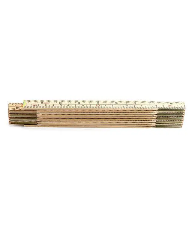 Alt view image 3 of 7 - Folding Wood Rule, 2 Pack, 6FT 6 Inch Foldable Ruler with US and Metric Measurements for Carpenters