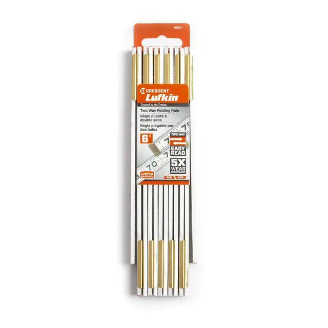 Alt view image 4 of 4 - Crescent Lufkin 5/8" x 6' Red End® Two Way® Wood Rule - 966N