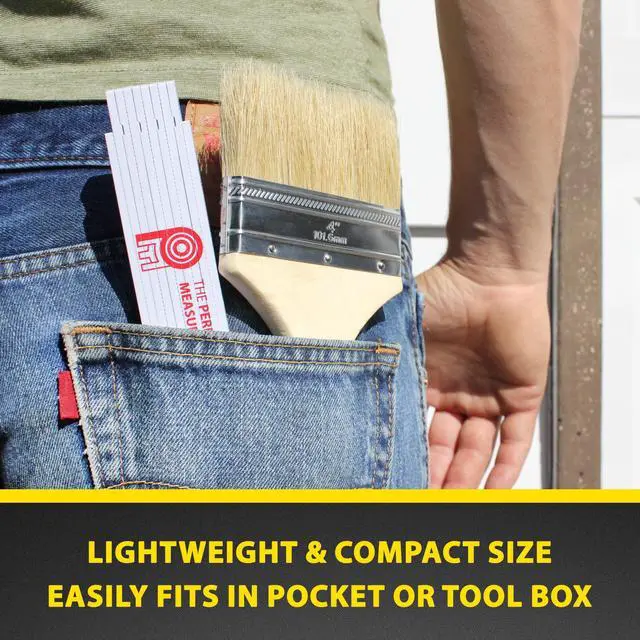 Alt view image 5 of 7 - FR-72 Carpenter's Folding Rule Lightweight Composite Construction Ruler (Folding Yard Stick) with Easy-Read Inch Fractions - 6.5ft / 2m