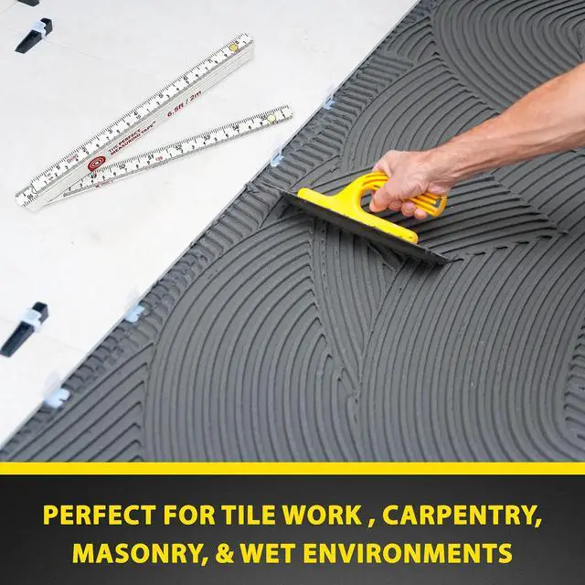 Alt view image 7 of 7 - FR-72 Carpenter's Folding Rule Lightweight Composite Construction Ruler (Folding Yard Stick) with Easy-Read Inch Fractions - 6.5ft / 2m