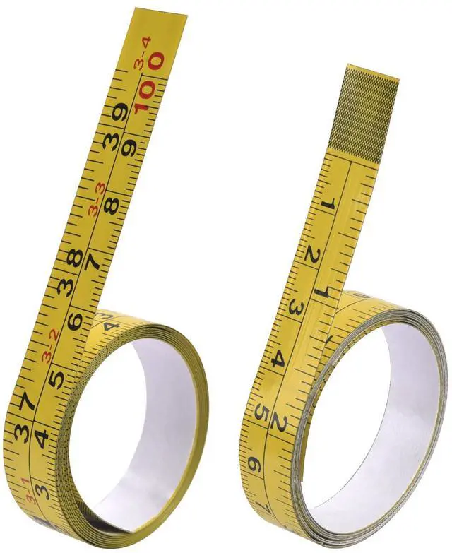 Main image of 2 Pack Self-Adhesive Measuring Tape, 39 Inch Peel and Stick Ruler with Imperial & Metric Scales - Left-to-Right Reading, Waterproof for Workbench, Table Saw, Workshop, Craft Table (39Inch - 2Pack)