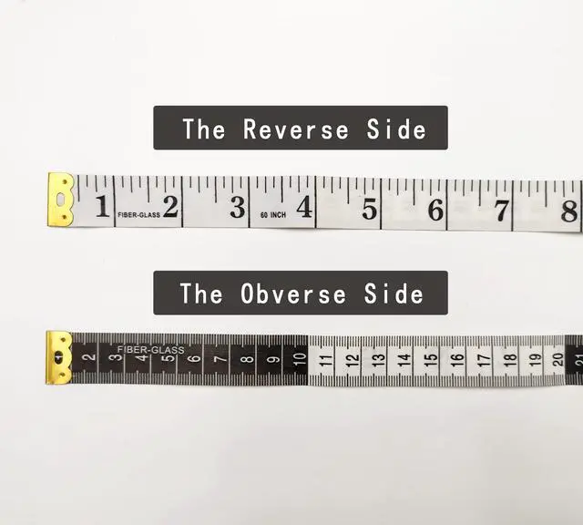 Alt view image 3 of 5 - 3 Pack Soft Measuring Tape for Body ,Double Scale Fabric Craft Tape Measure Sewing Tailor Cloth Flexible Ruler for Weight Loss 60 inch/150cm,White