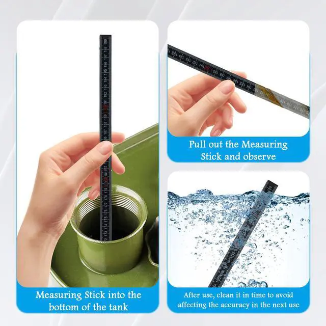 Alt view image 5 of 7 - 78.74 Inch Oil Tank Measuring Stick,Foldable Wooden Fuel Tank Measuring Stick with 2 Type Clear Level Mark,Universal 10 Fold Oil Dipstick for Accurate Oils Level Readings