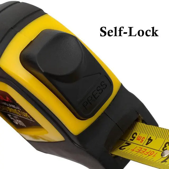 Alt view image 2 of 7 - Auto-Lock Measuring Tape, 16-Feet (5M) Dual Side Retractable Tape Measure, Inch/Metric Scale, MID Accuracy, for Electricians, Carpenter, Surveyors and Engineers, with Rubber Protective Casing