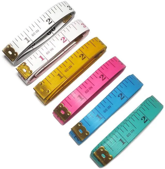 Main image of 6 Pack Soft Tape Measure Double Scale 60-inch/150cm,Fabric Craft Tape Measure & Medical Body Measurement,Sewing Flexible Vinyl Ruler & Measuring Tape for Body Weight Loss