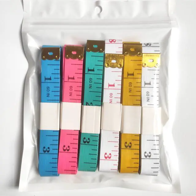 Alt view image 5 of 5 - 6 Pack Soft Tape Measure Double Scale 60-inch/150cm,Fabric Craft Tape Measure & Medical Body Measurement,Sewing Flexible Vinyl Ruler & Measuring Tape for Body Weight Loss