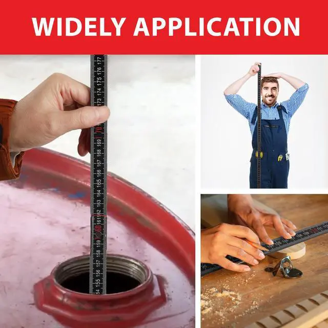Alt view image 7 of 7 - Fuel Tank Measuring Stick 10 Fold to 78", Wooden Oil Tank Measuring Stick, Oil Tank Gauge Measuring Stick, Folding Measuring Stick Ruler for Oil Tank (1PCS Wooden Measuring Stick)
