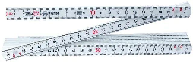 Main image of 61602 MaxiFlex Folding Ruler, Metric, Outside Reading