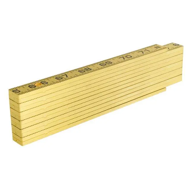 Alt view image 6 of 7 - 910-6 Folding Ruler 6-Foot, Durable Fiberglass, Inside Reading