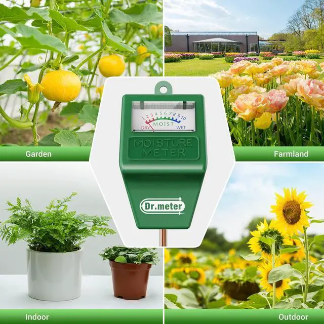 Alt view image 7 of 7 - Soil Moisture Meter + Long Probe Soil Moisture Meter