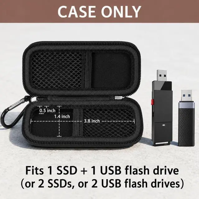 Alt view image 2 of 7 - USB Flash Drive Case for SanDisk for Samsung, for SD/SDXC/SDHC Memory Cards