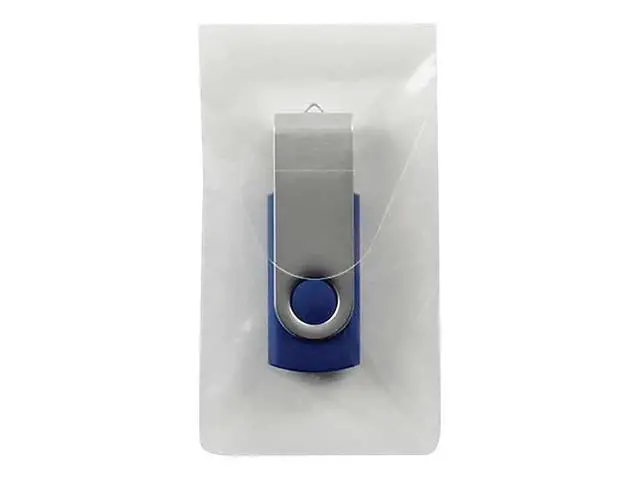 Alt view image 3 of 4 - Self-Adhesive Poly USB Flash Drive Pocket, 2"W x 3,5"H, Clear 6 per Pack (68150)