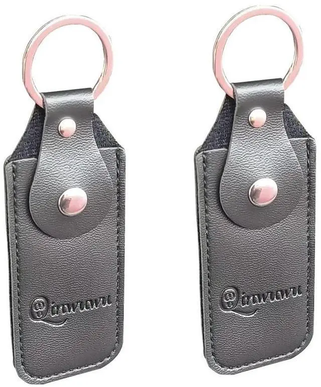 Main image of XXHong 2PCS Leather USB Storage Case - USB Flash Drive Leather Cover (Black)