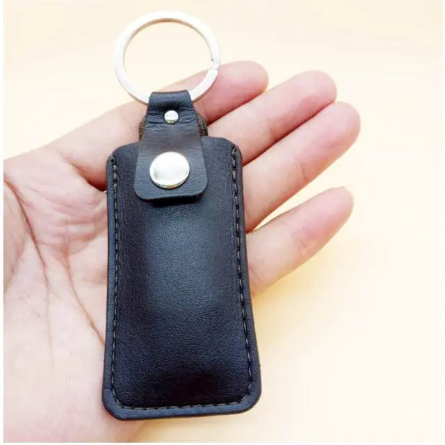 Alt view image 3 of 6 - XXHong 2PCS Leather USB Storage Case - USB Flash Drive Leather Cover (Black)