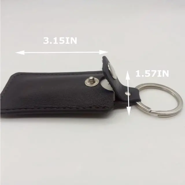 Alt view image 2 of 6 - XXHong 2PCS Leather USB Storage Case - USB Flash Drive Leather Cover (Black)